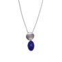 Blue glass stone necklace by Fo.Be